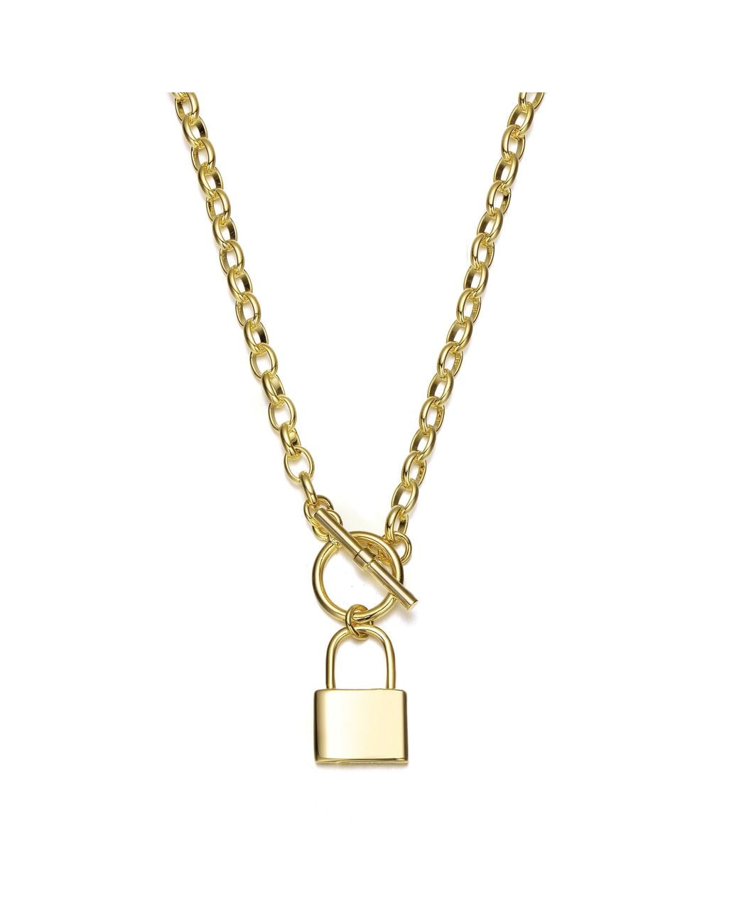 Genevive Jewelry Metallic Rachel Glauber Colored Locket Charm Necklace