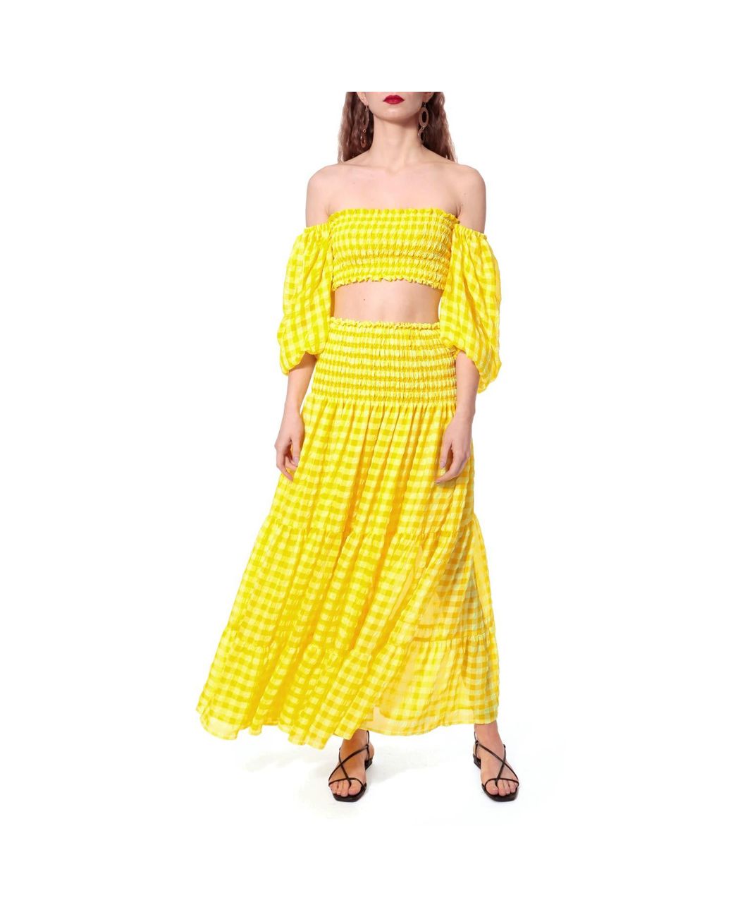 AGGI by HALEWSKI Ibbie Sun Kissed Yellow Top