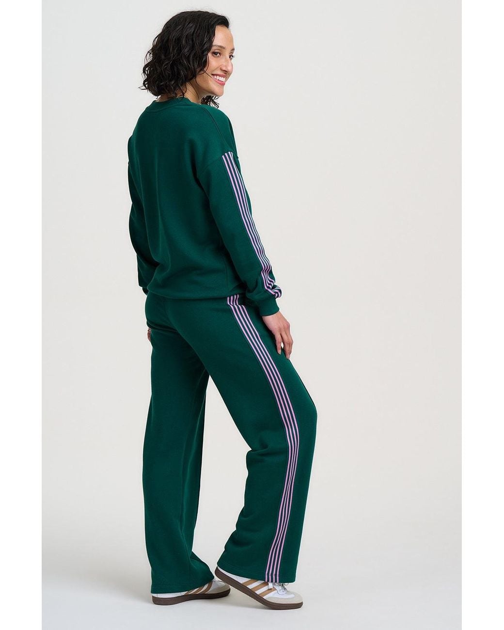 Sugarhill Green Enya Joggers Stripe