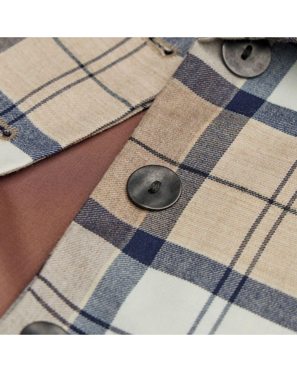 NUMBAT Gray Matilda Tartan Wool Blazer