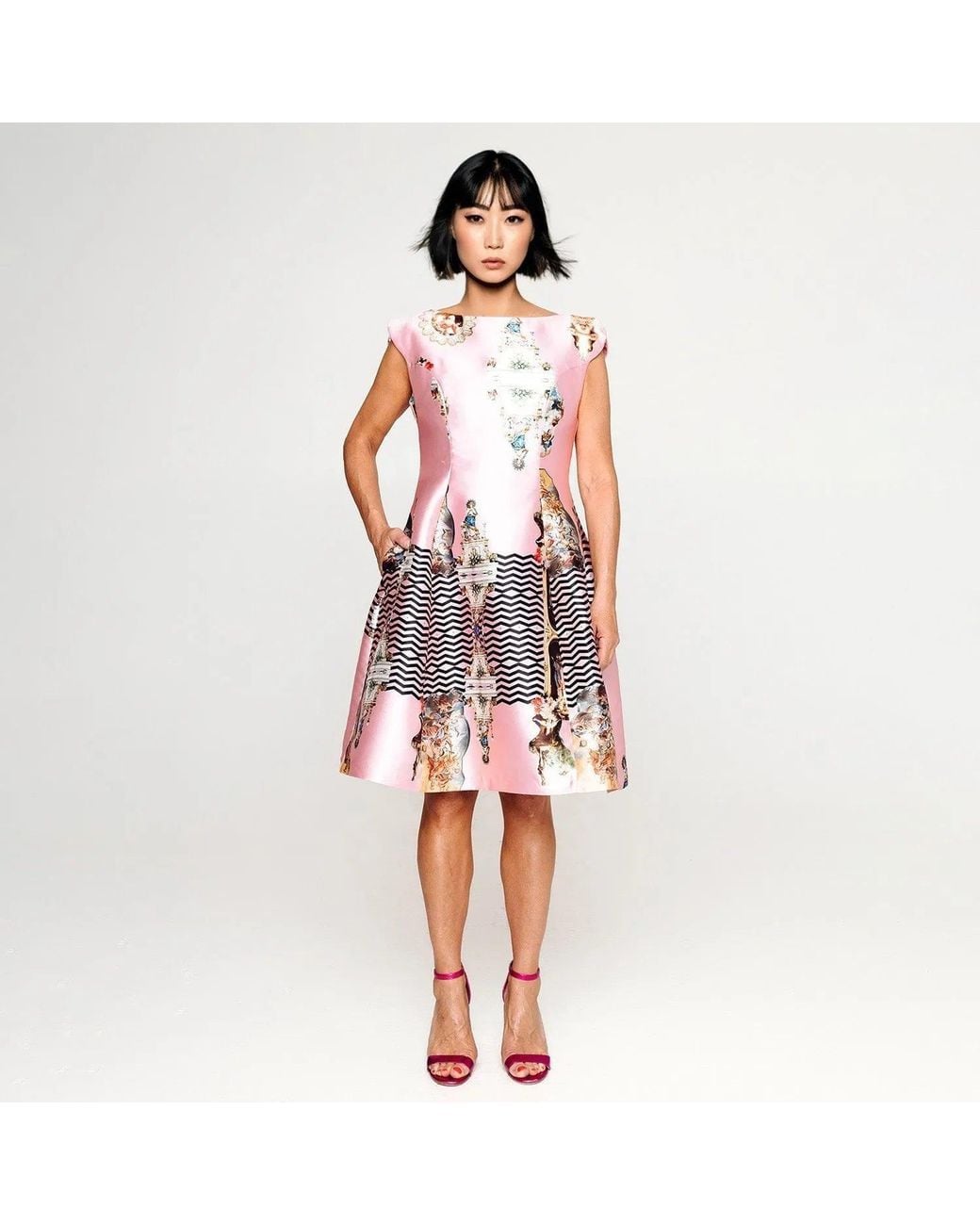 Maxjenny Pink Midi Dress C