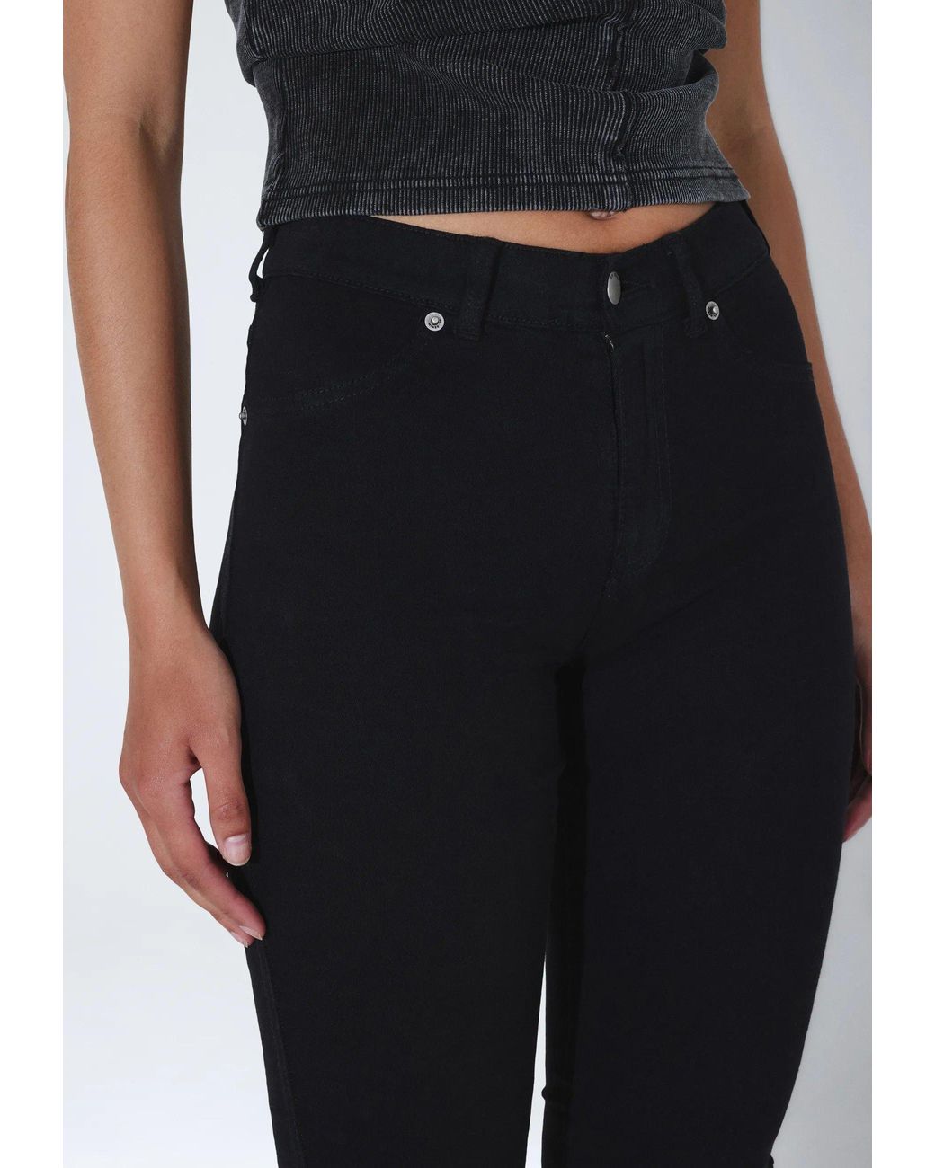 Dr. Denim Black Plenty Mid Skinny