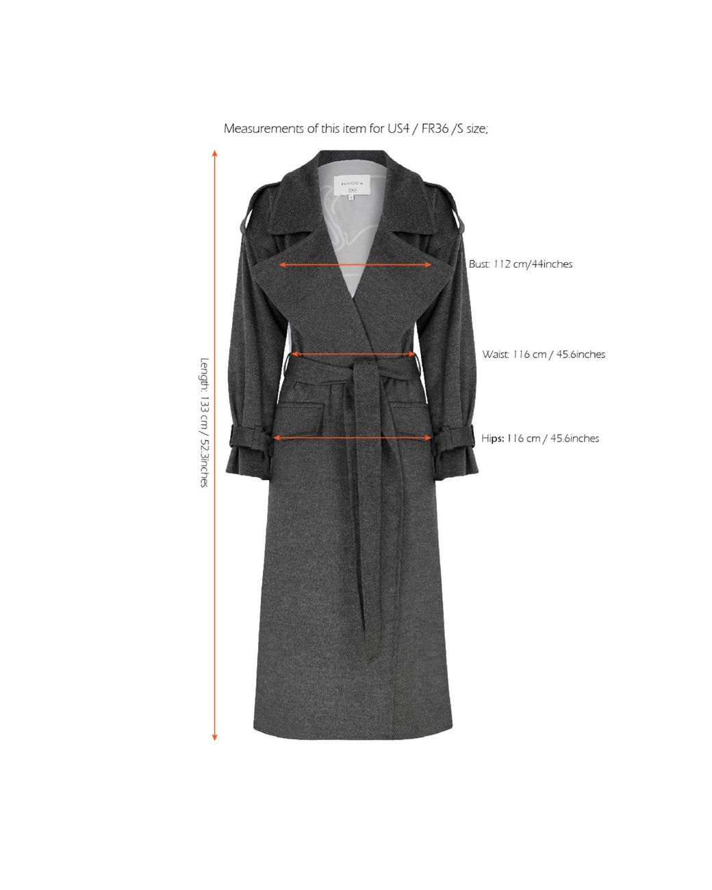 NAZLI CEREN Black Laura Cashmere Coat