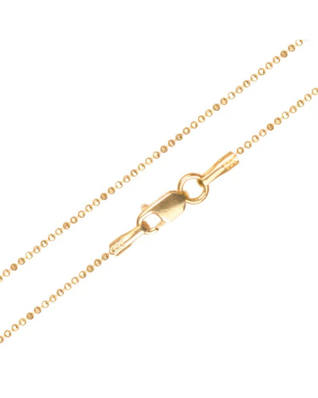 The Jewellery Store London Metallic Fine Ball Chain