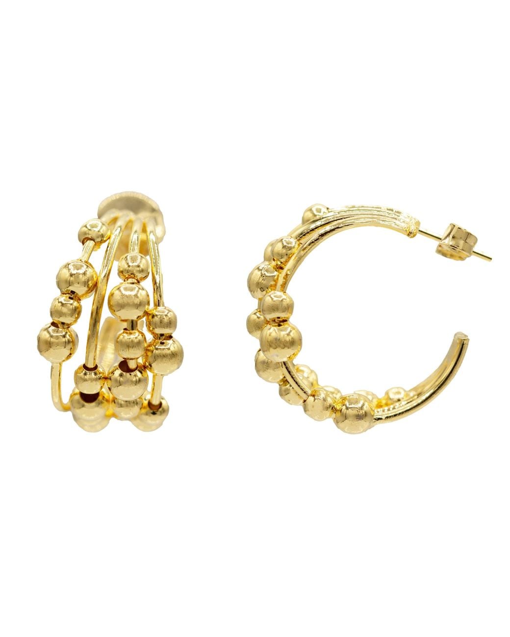Marcia Moran Metallic Aurora Hoop Earrings