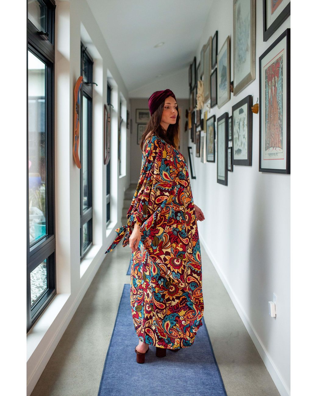 Jennafer Grace Red Capri Caftan