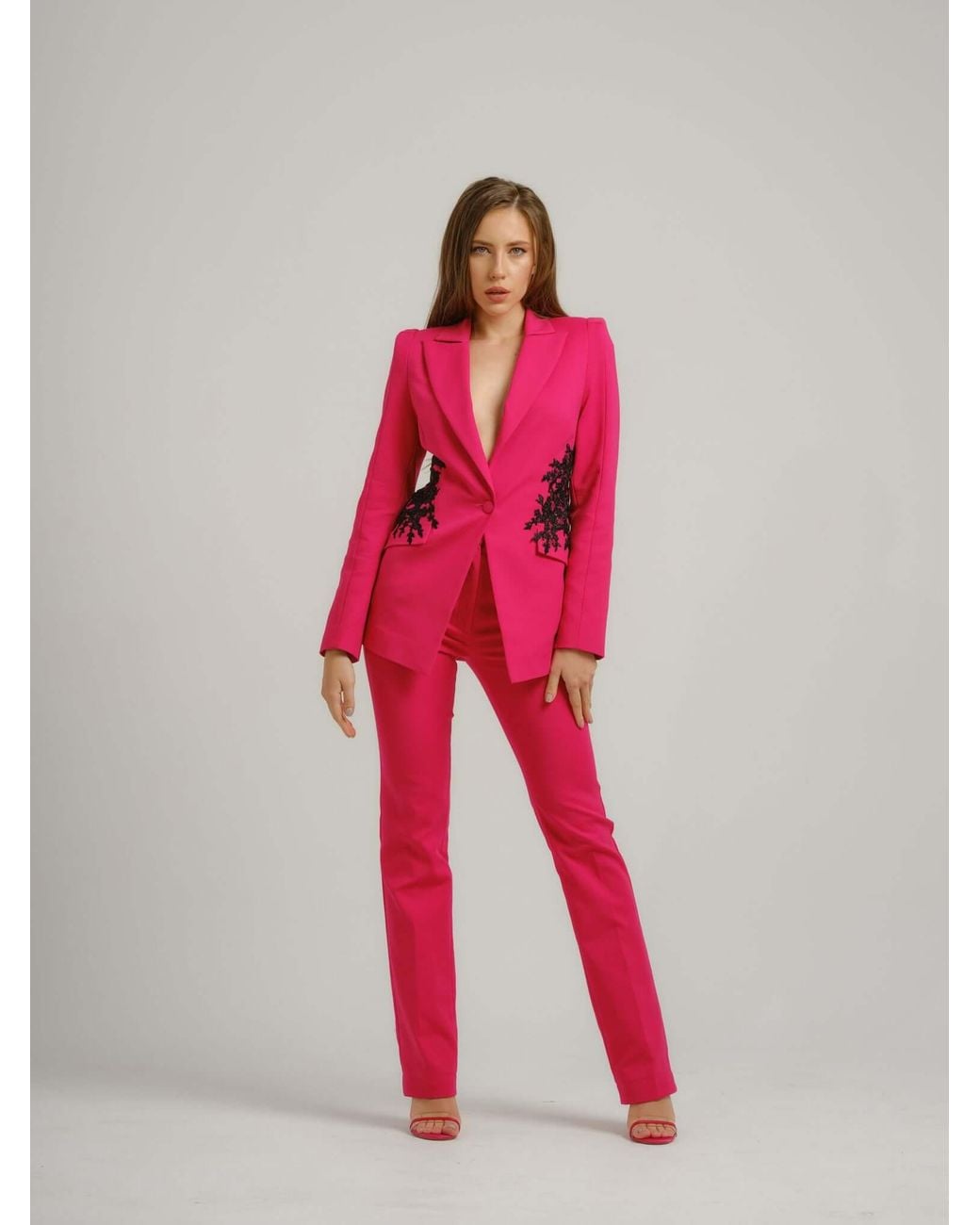 Tia Dorraine Fantasy Tailored Suit With Embroidery