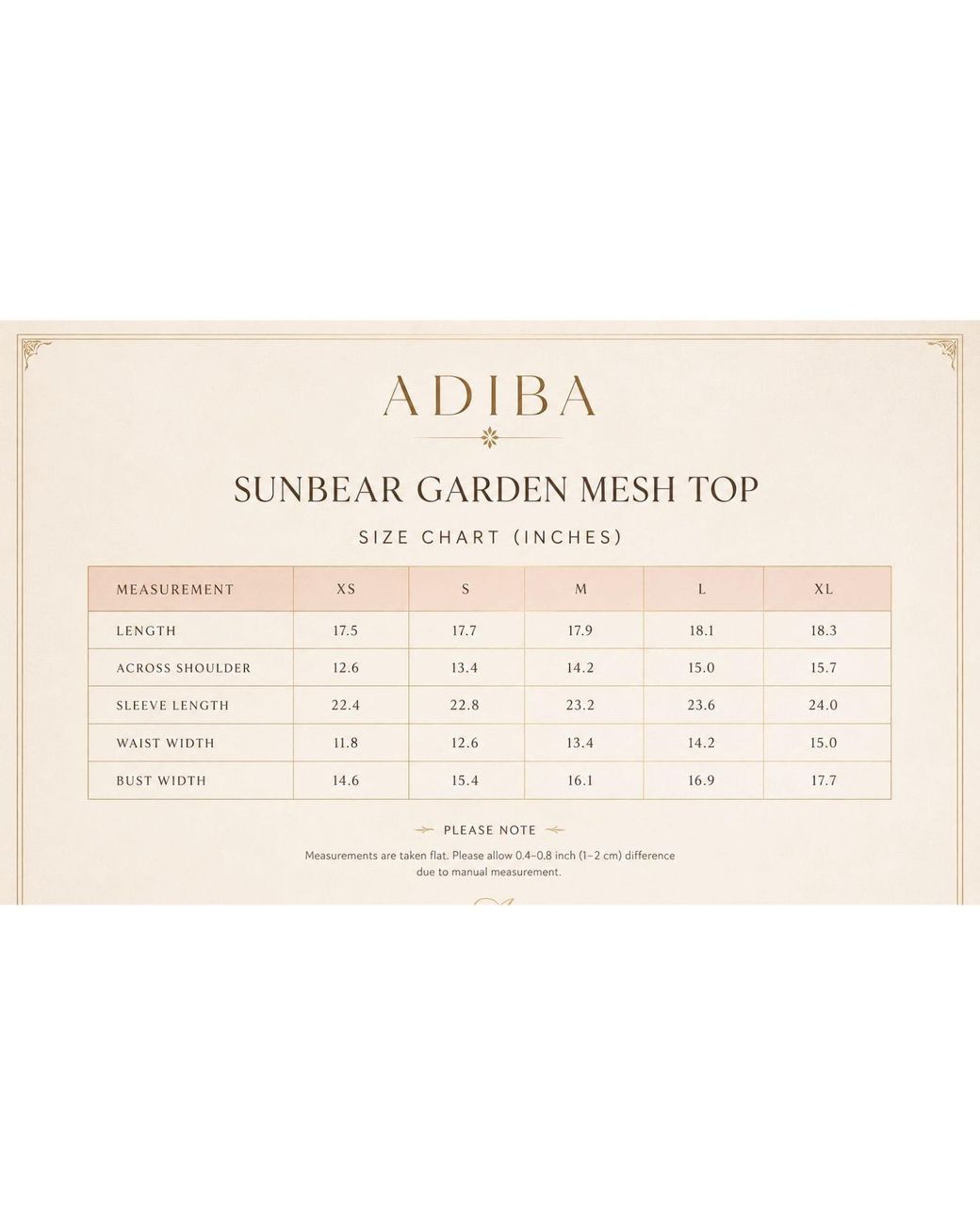 ADIBA Pink Sunbear Garden Mesh Top