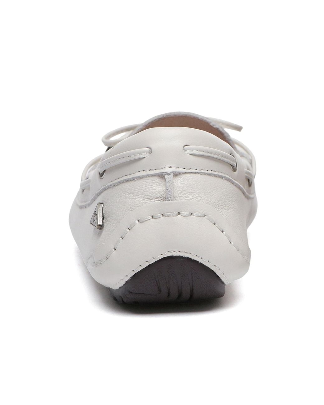EverAu Australia White Grebes Leather Loafers