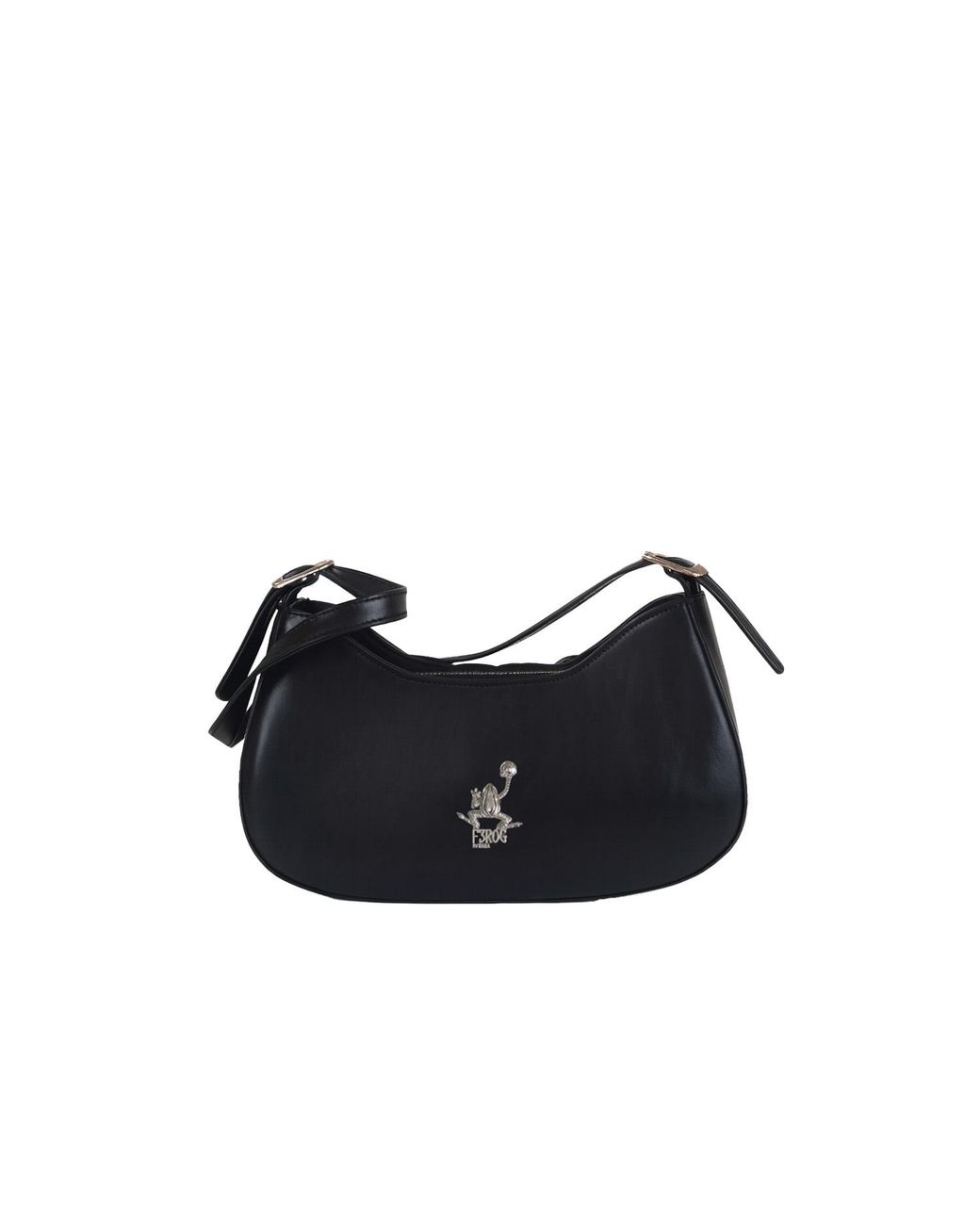 F3Rog by Rana Black Baguette Coral Bag