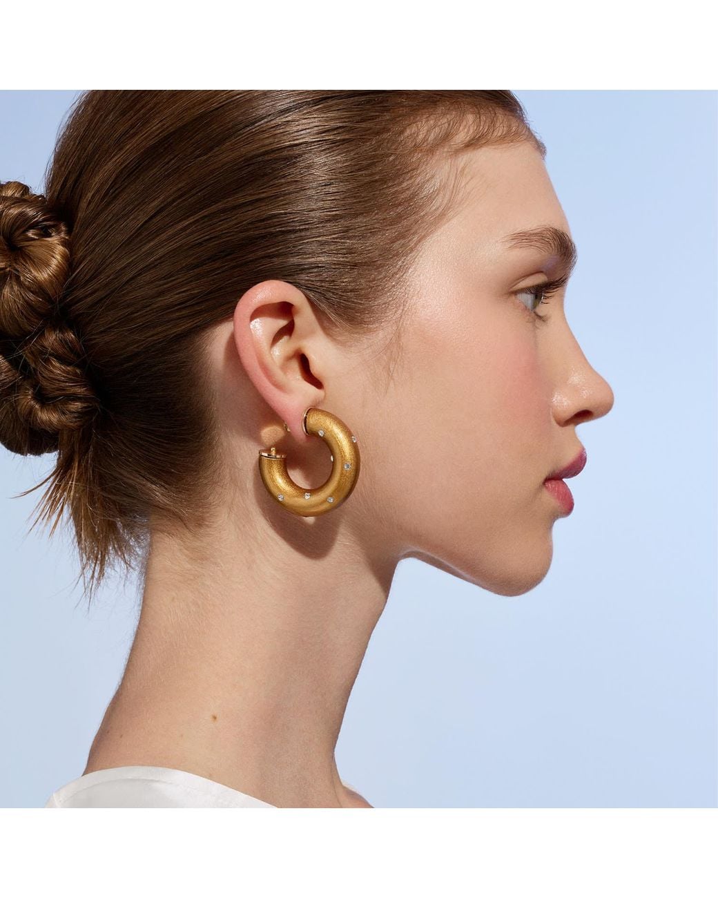 Saule Label Metallic Alba Hoops