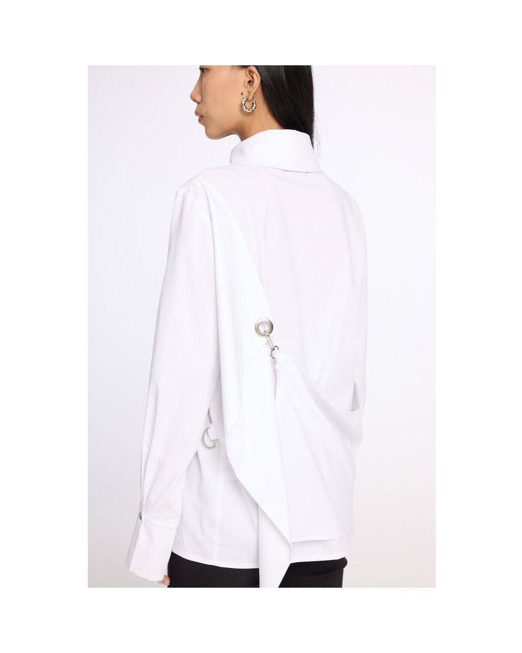 Mirimalist White Cape Shirt