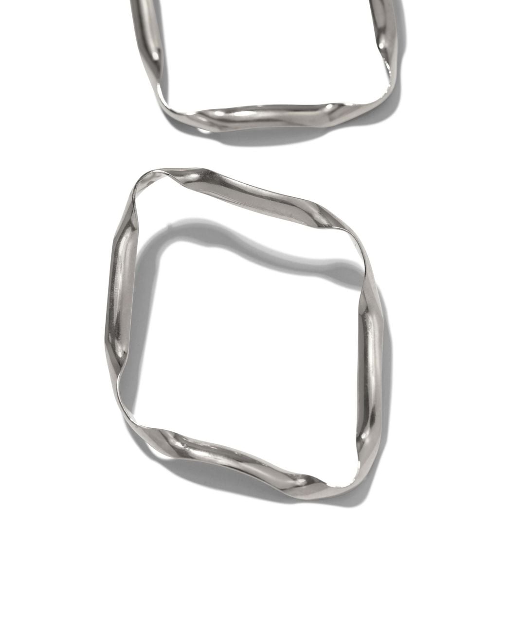 Jaredjamin White Ribbonelle Earrings