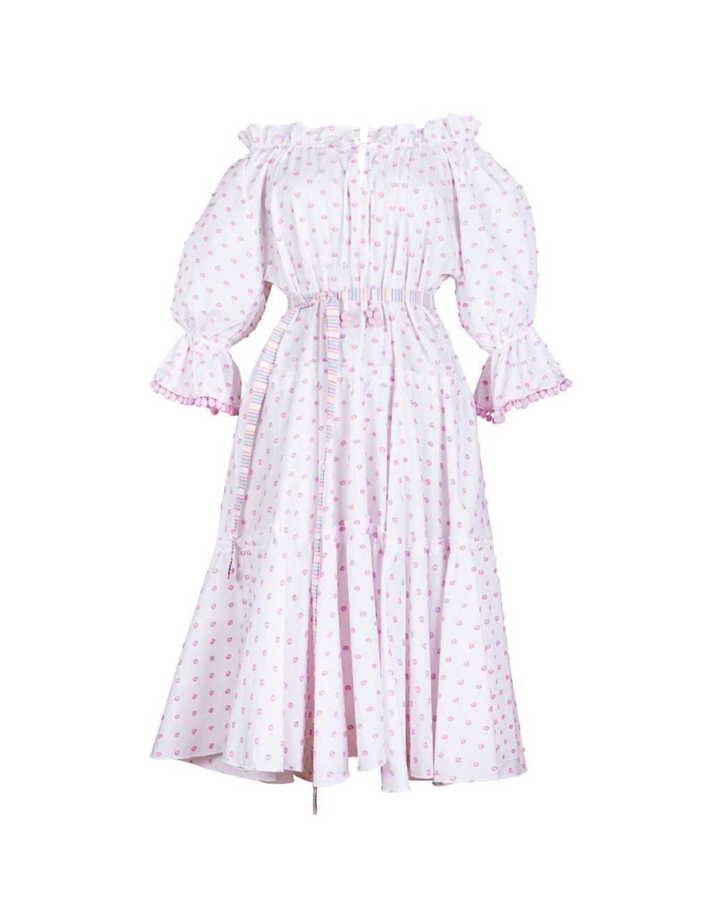 Lisa The Label Purple Pyjama Baby Doll Dress Spot Cotton