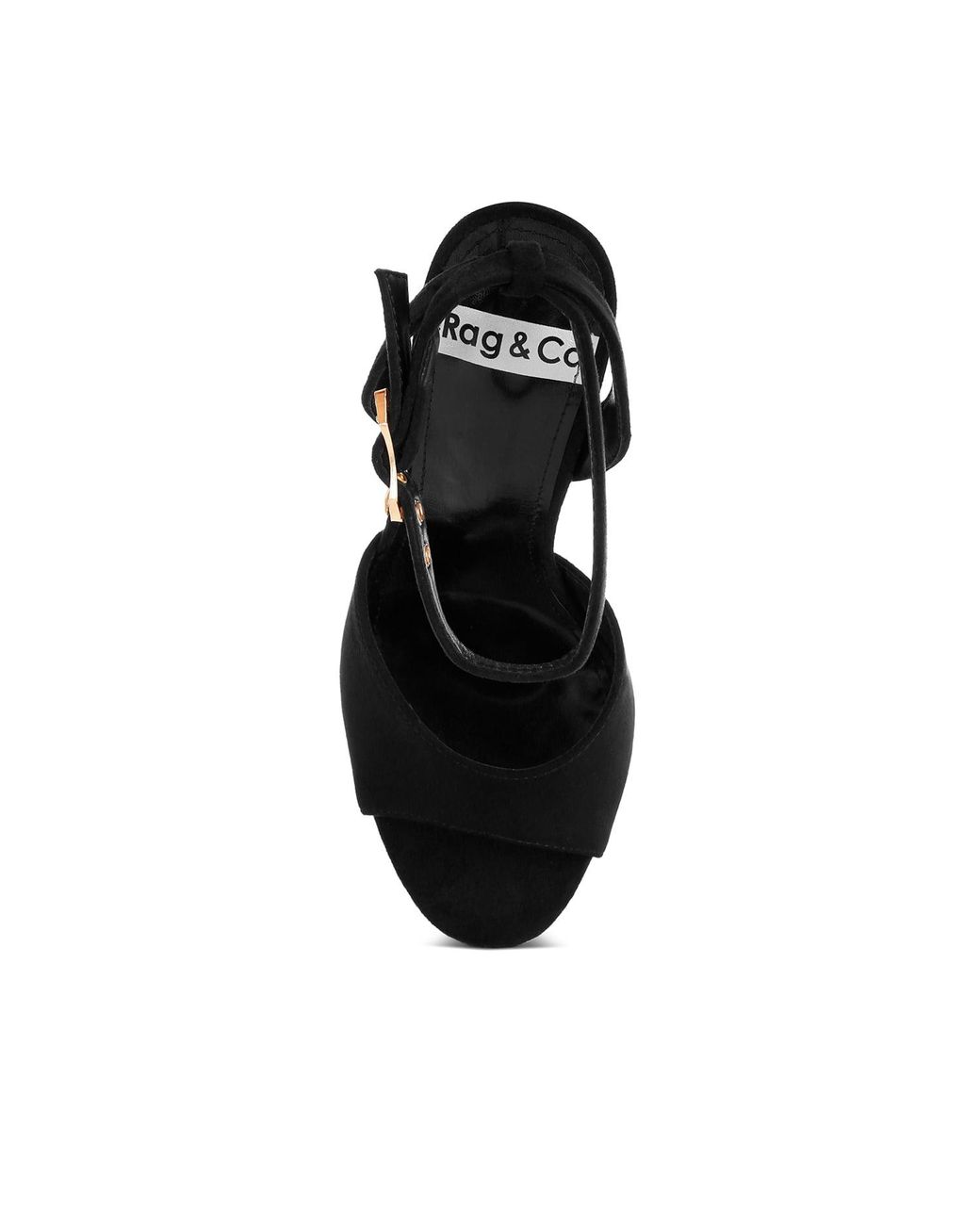Rag & Co Green Raome Jewel Heel Sandals