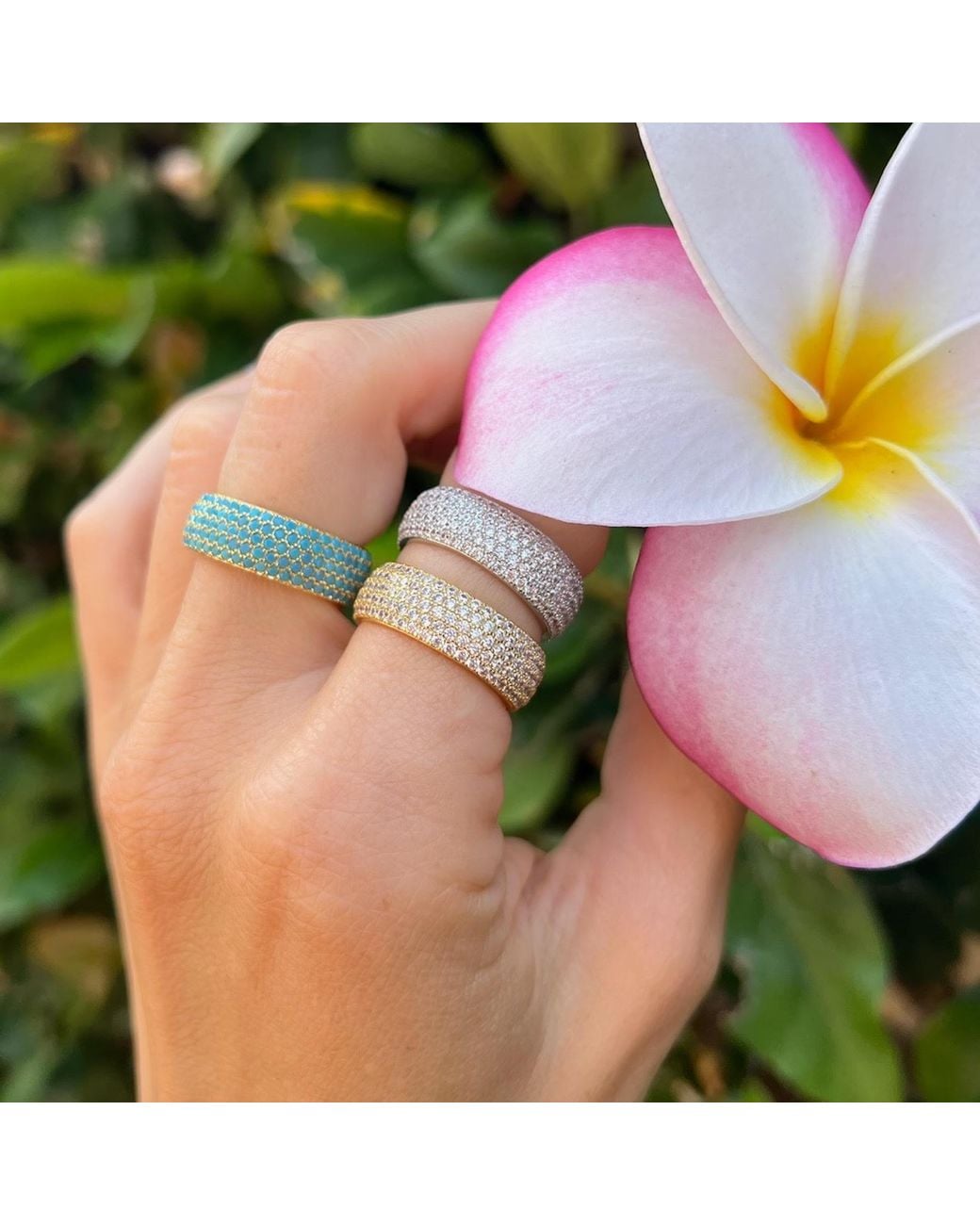 Native Gem Metallic Mini Billionaire Ring 14K Vermeil