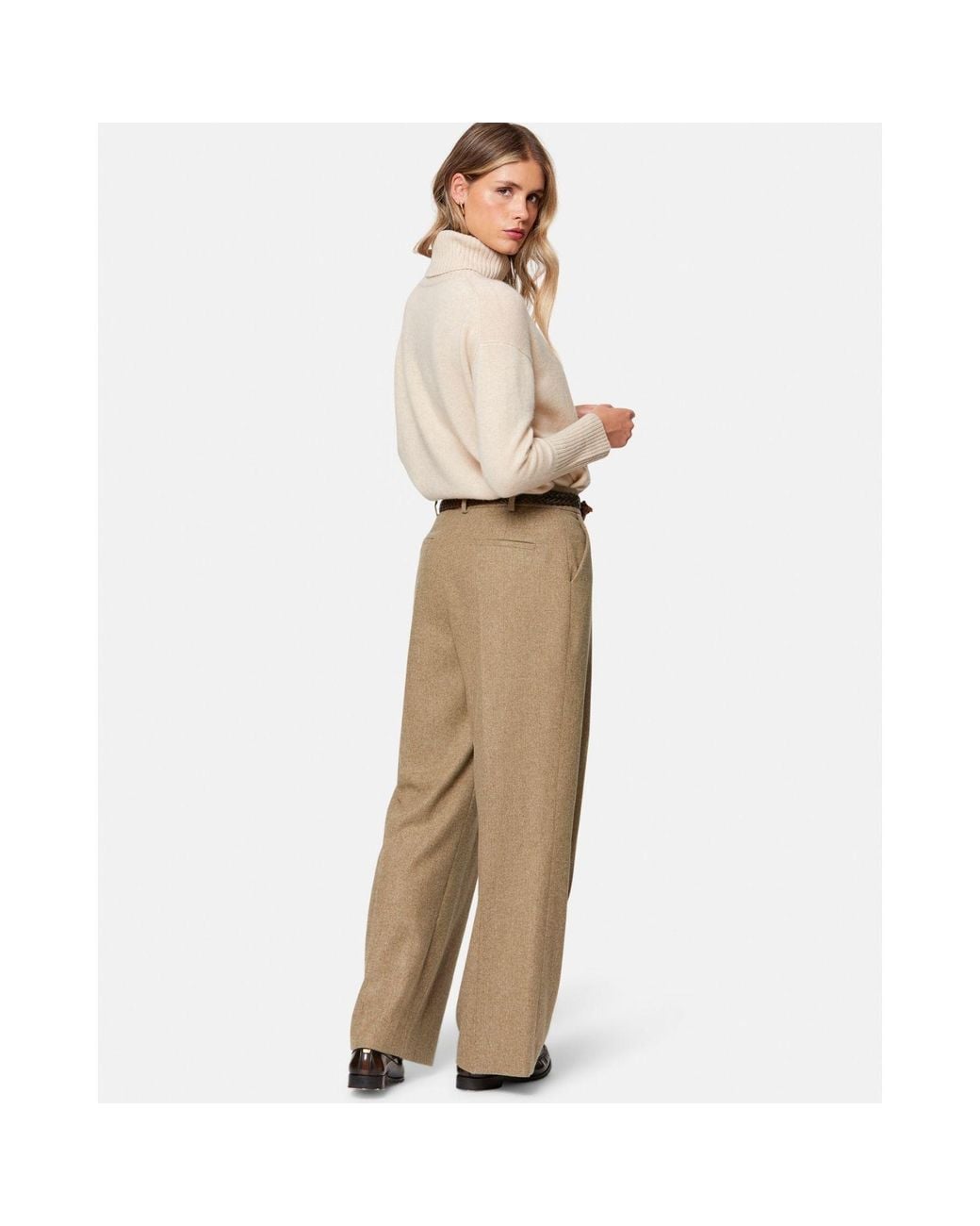 Helen Mcalinden Natural Neutrals Lyra Soft Umber Trousers