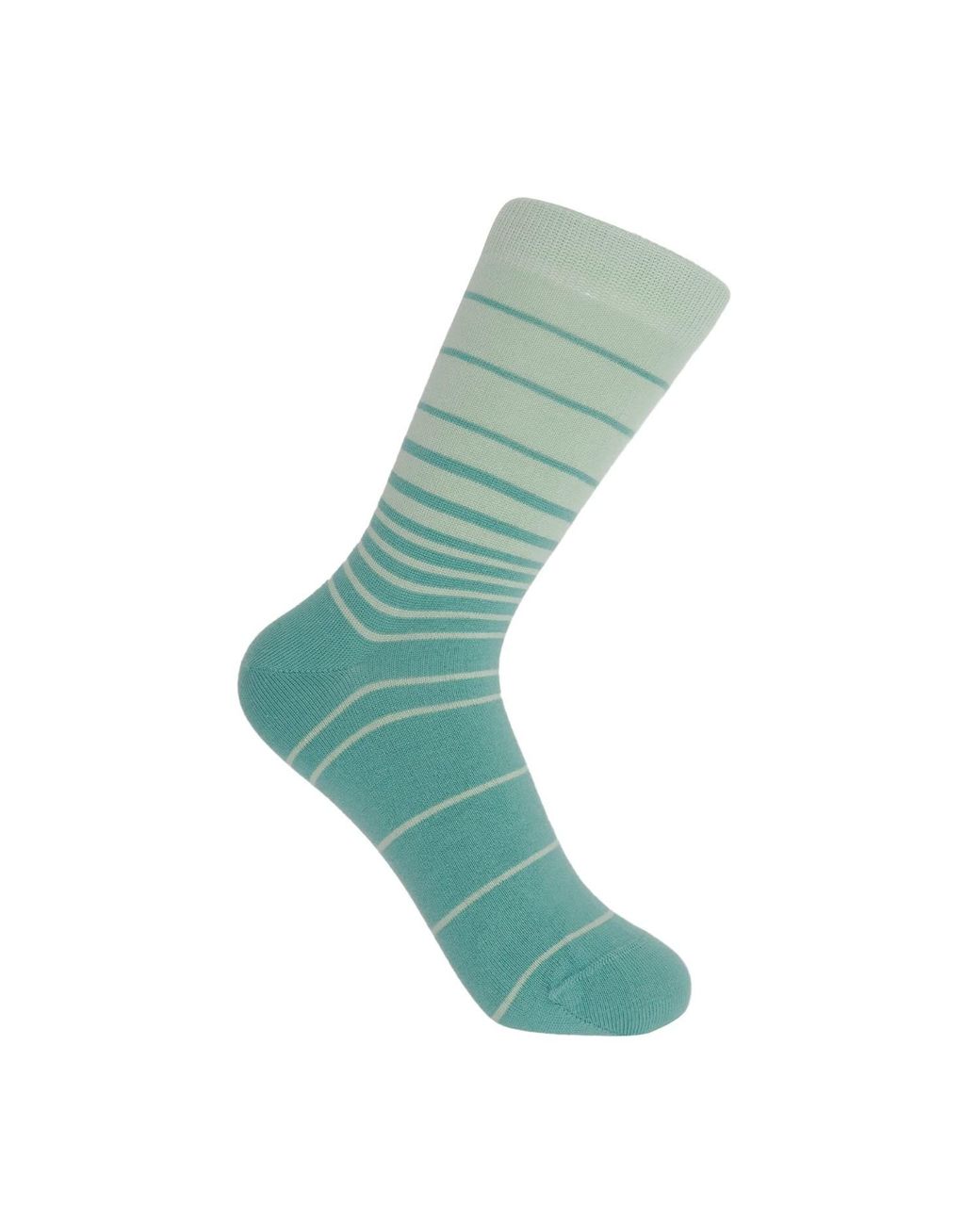 Peper Harow - Made in England Green Retro Stripe Luxury Crew & Trainer Socks Bundle