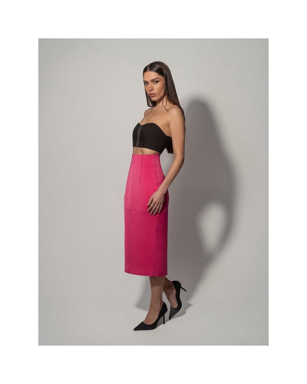 Tia Dorraine Red Details Matter Blazer & Skirt Set