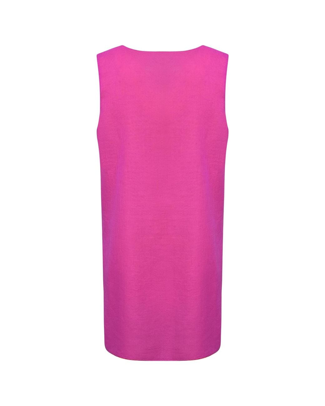 Perlavera Pink Pia Sleeveless Double Face Cotton Voile Top