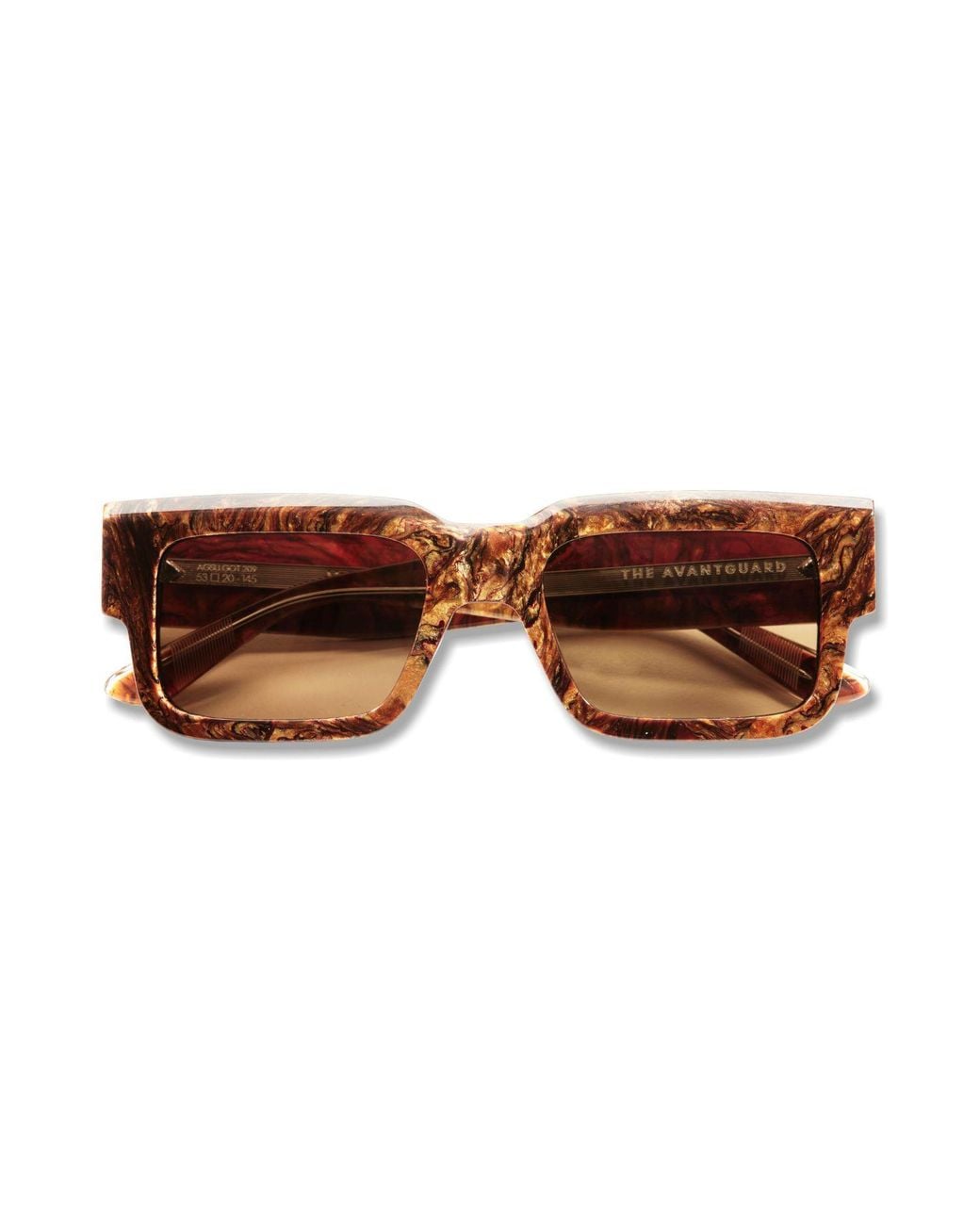 The Avantguard Brown Vetiver Golden Tort Sunglasses
