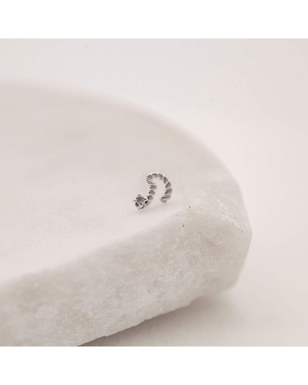 Claire Hill Designs Metallic Courage Shorthand Stud Earring