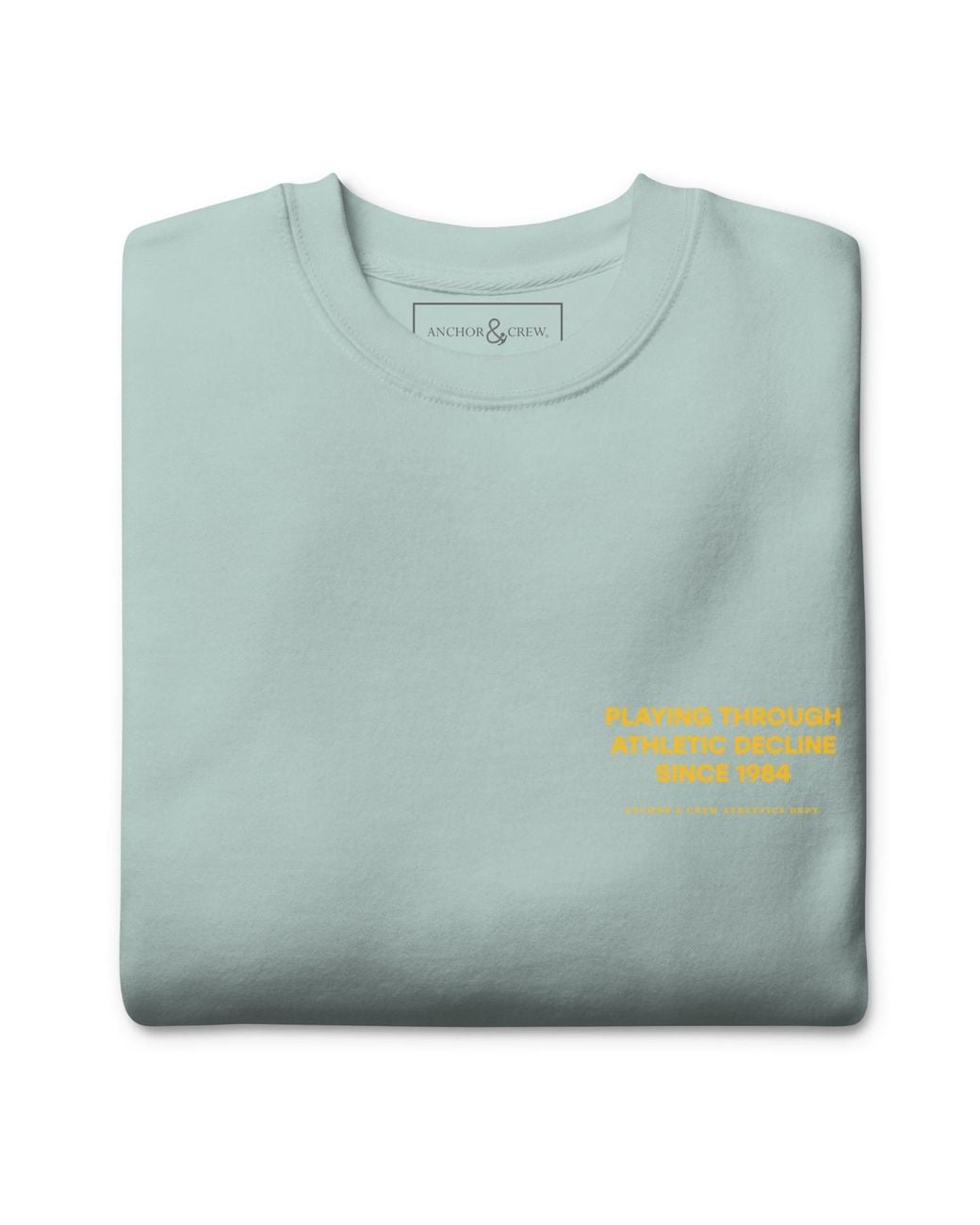 Anchor and Crew Blue Ice The Playmaker Basketball Club League Organic Cotton Sweatshirt