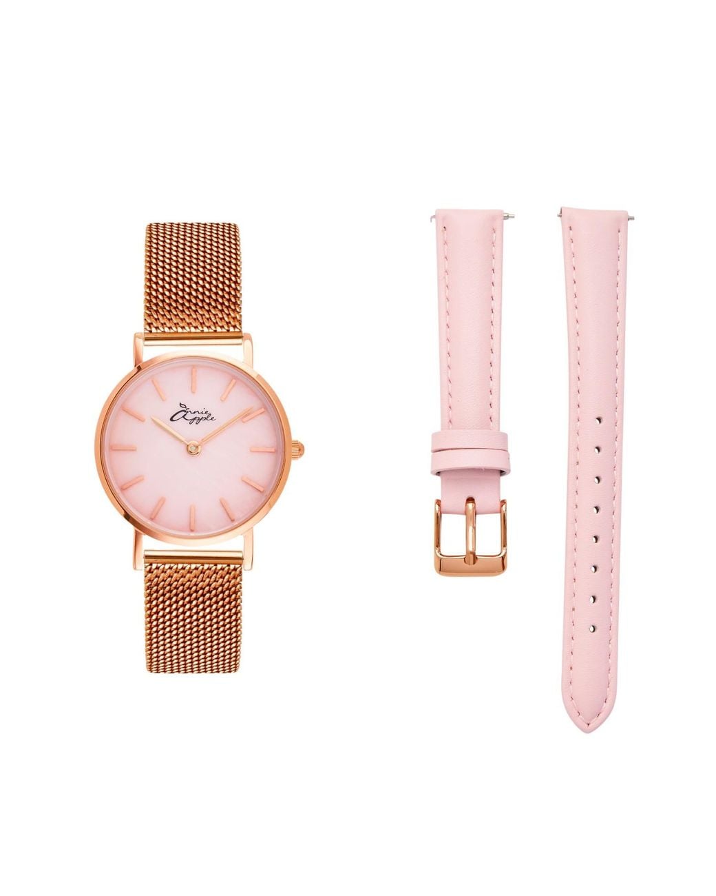 Bermuda Watch Company Pink Annie Apple Metanoia Rose Seashell Petite Interchangeable