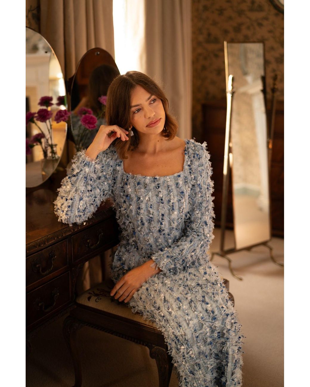 Hortons England Blue Serena Dress