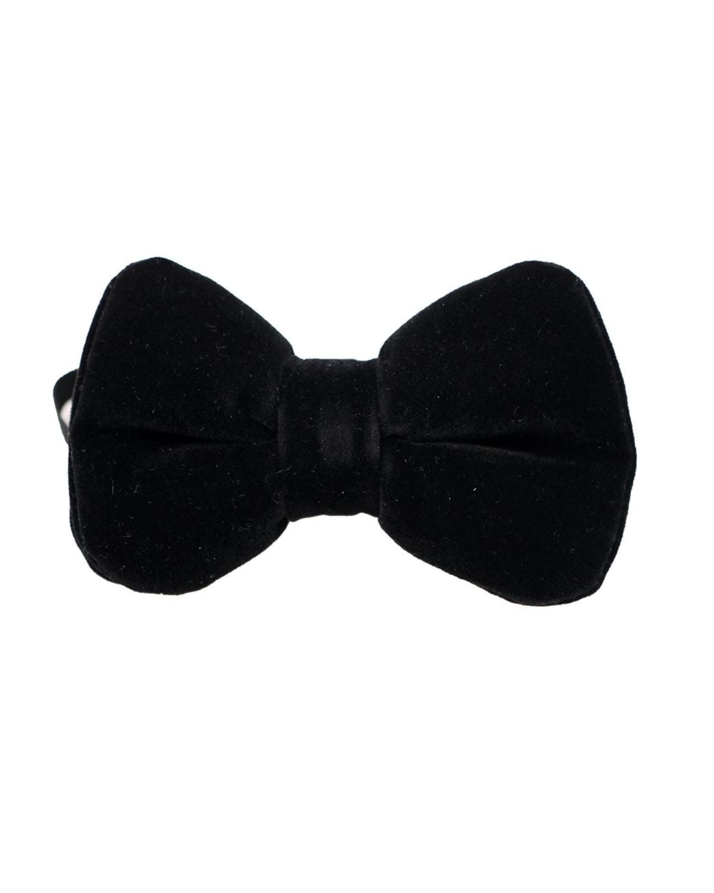 DAVID WEJ Black Velvet Pretied Bow Tie – for men