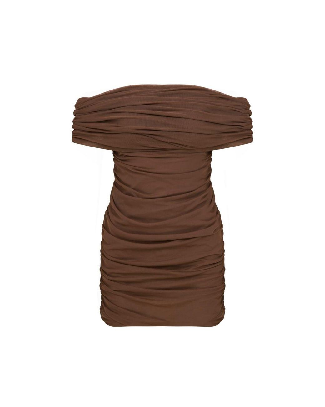 Thisisu Collection Brown Sheer Dress