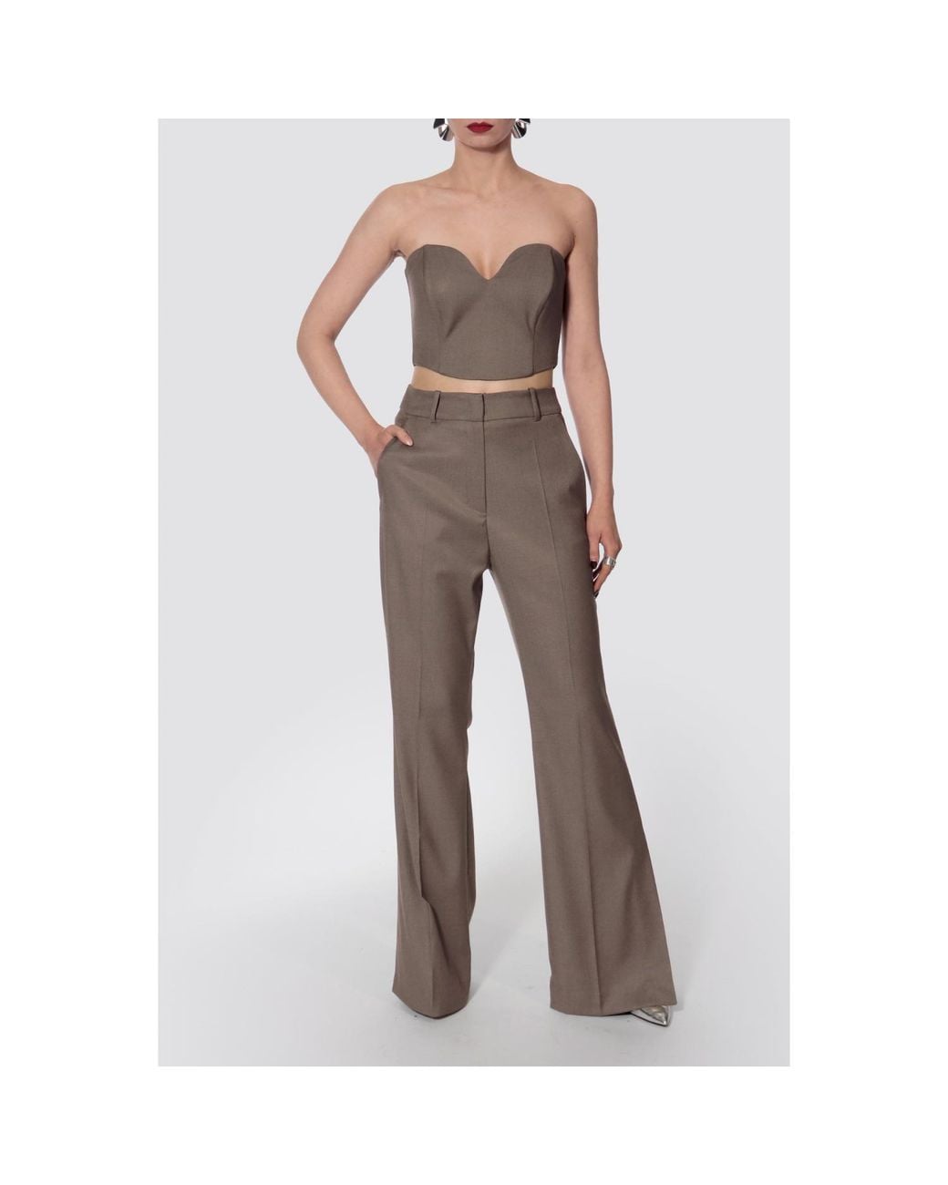 AGGI by HALEWSKI Brown Lara Melange Corset