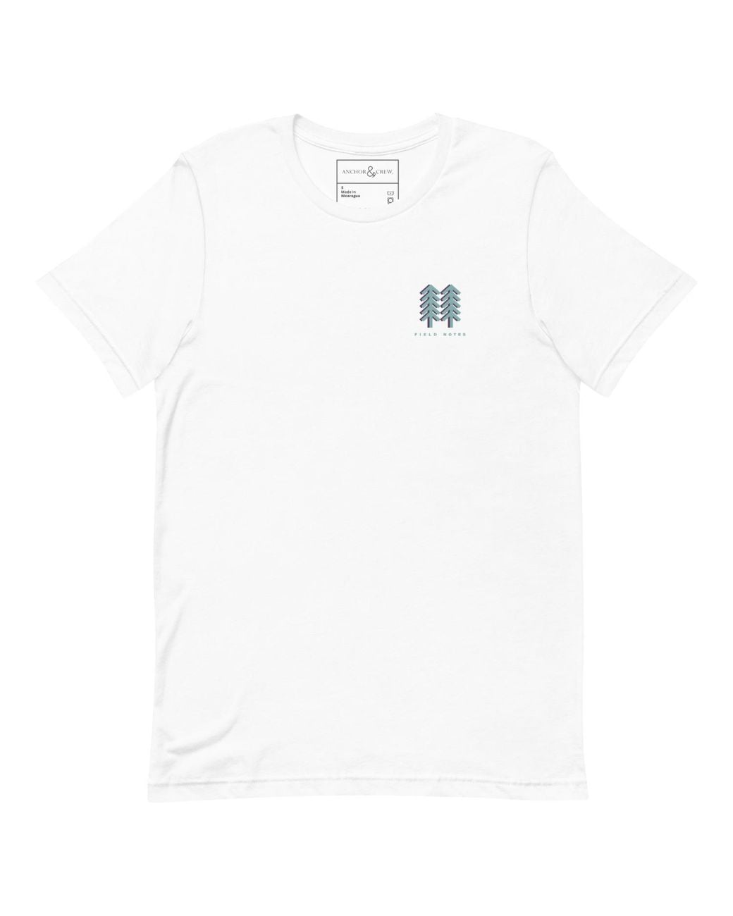 Anchor and Crew Blue One Field Notes Organic Cotton T-Shirt