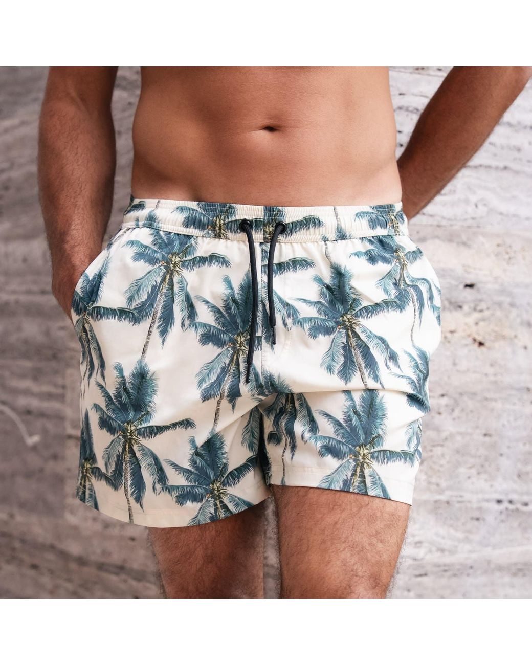 Mihara Blue Swim Trunks for men