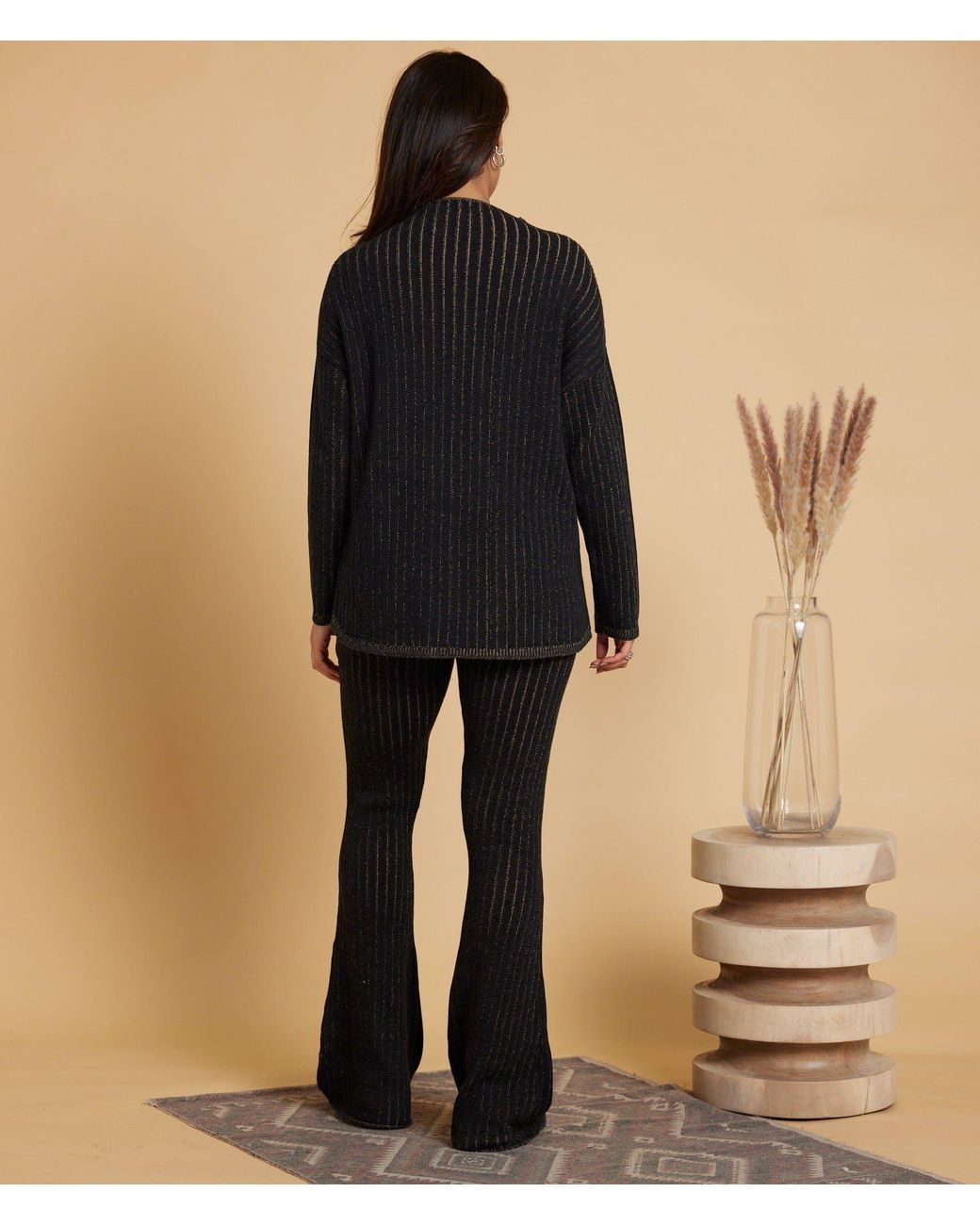 Known Supply Black Two Tone Sweater Pants