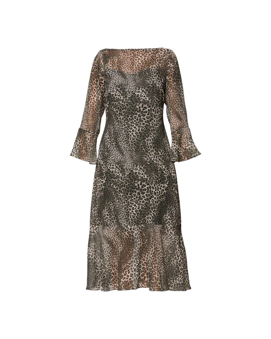 Helen Mcalinden Gray Ezra Leopard Print Dress