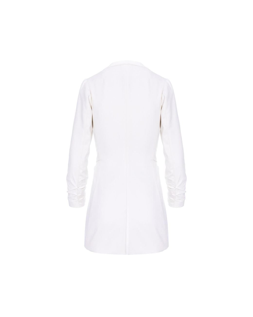 AVENUE No.29 White Single Breasted Wool Blazer With