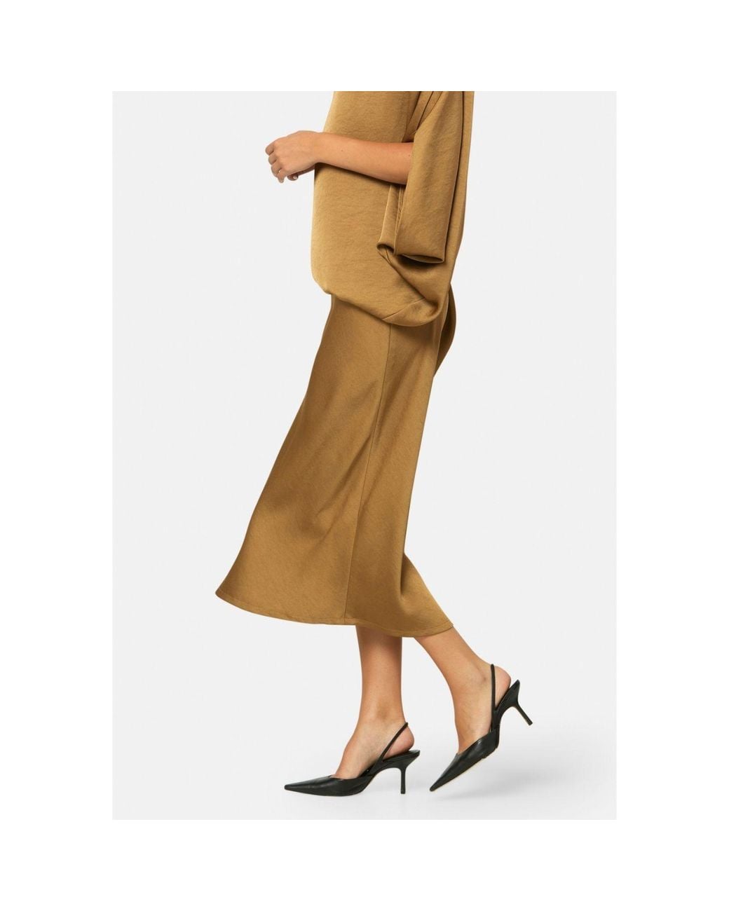 Helen Mcalinden Brown Peyton Antique Brass Skirt