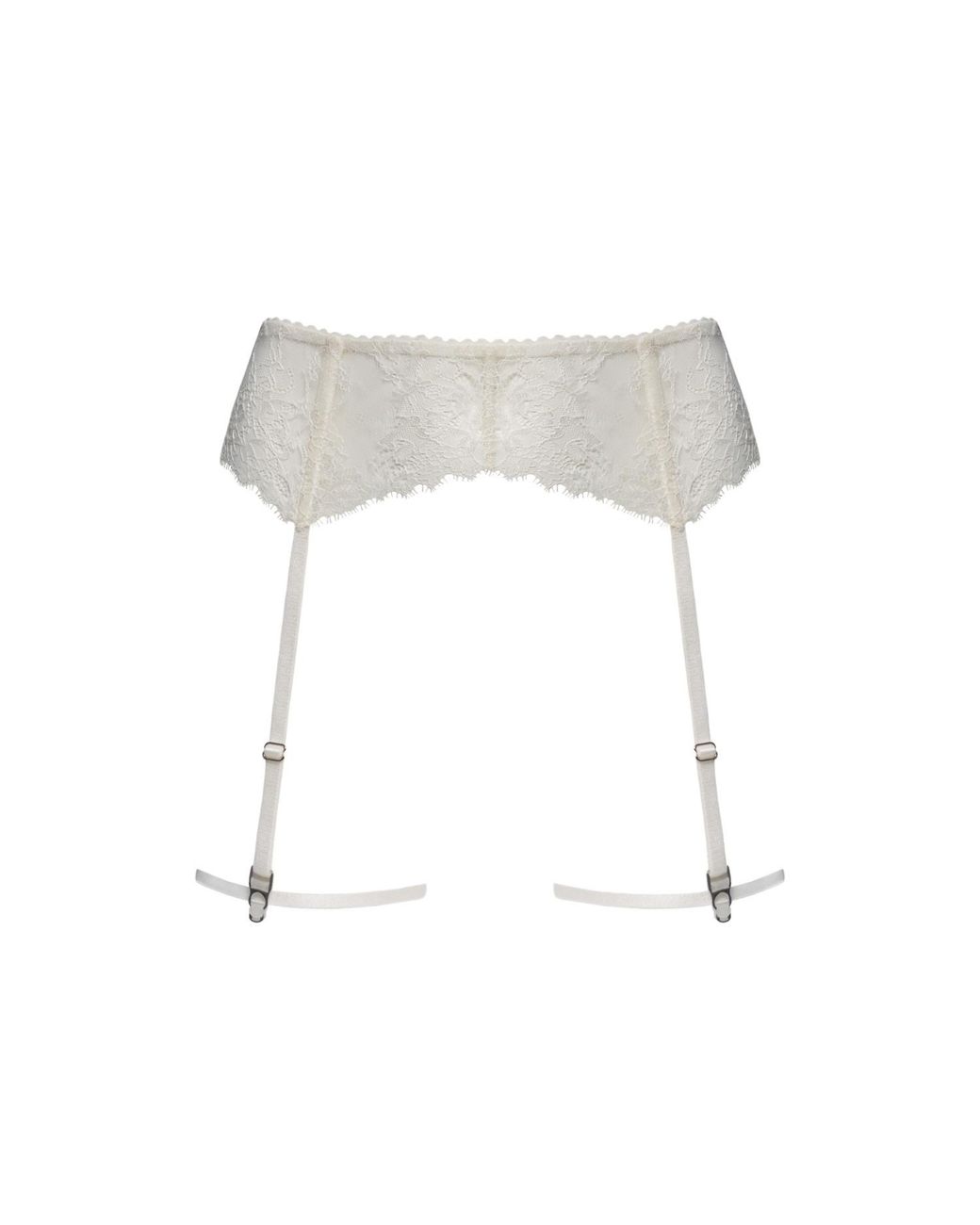 Daily Underwear White Garter Belt Ombre