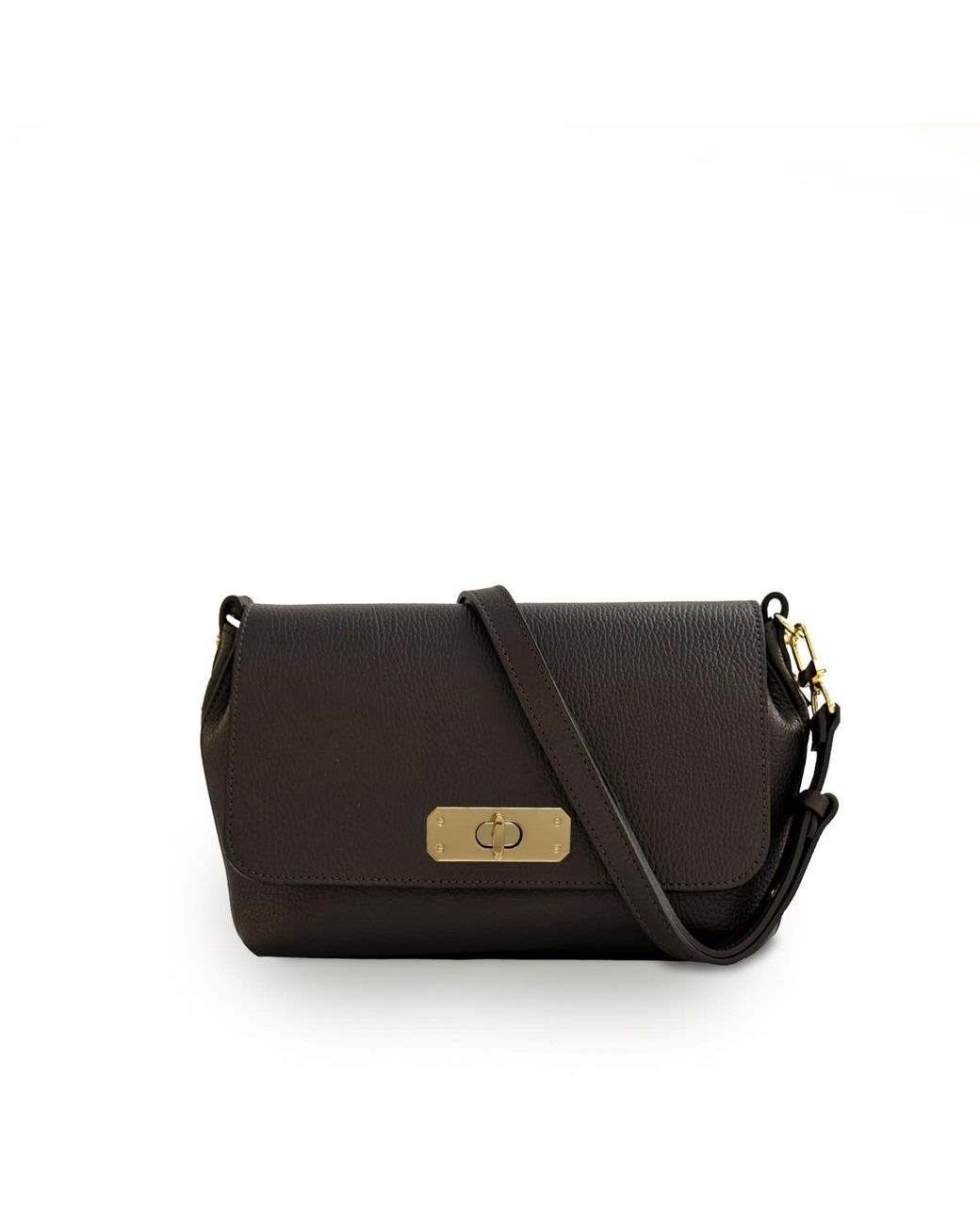 Apatchy London Black The Maisie Maxi Chocolate Leather Bag