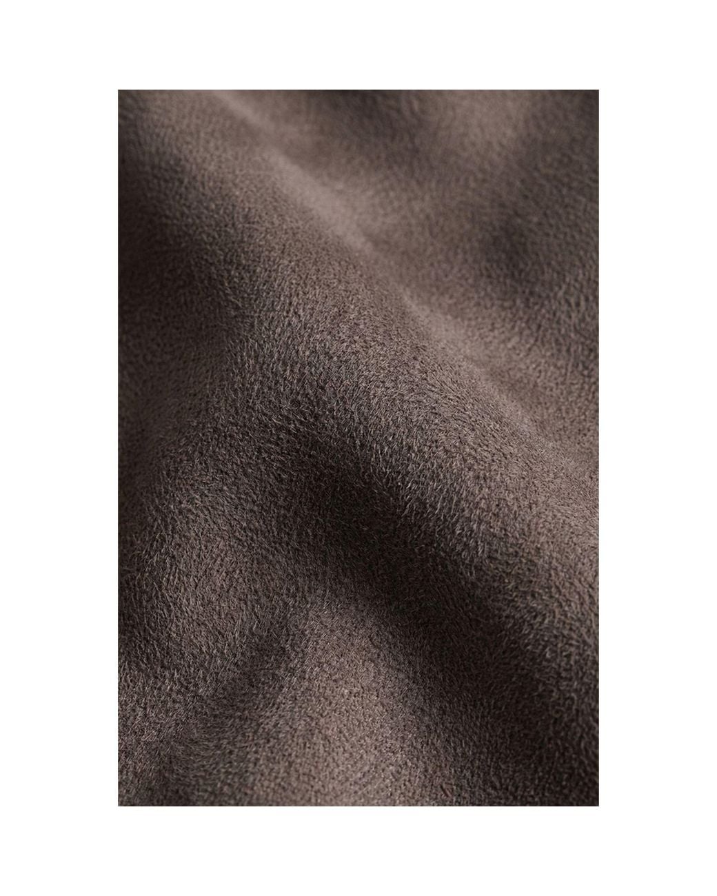 Modenaire Brown Suede-Effect Structured Shoulder Jacket Tailored Fit