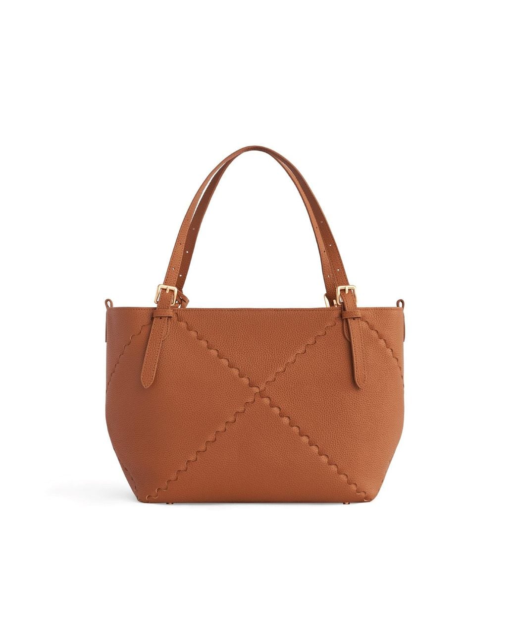 Orange Cube Brown Dusk Mosaic Tote