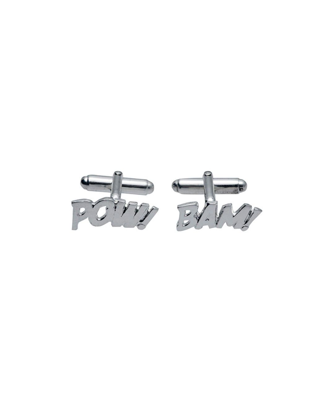 Edge Only White Pow! Bam! Cufflinks Sterling for men