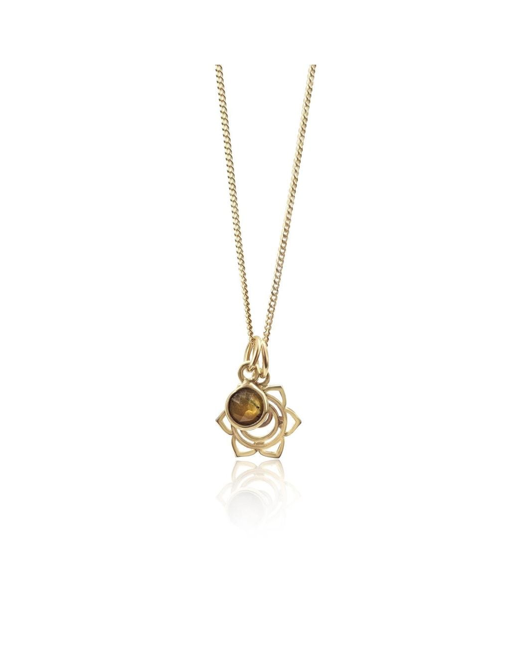 The Jewellery Store London Metallic Sacral Chakra/Svadhishthana Chakra Charm Necklace