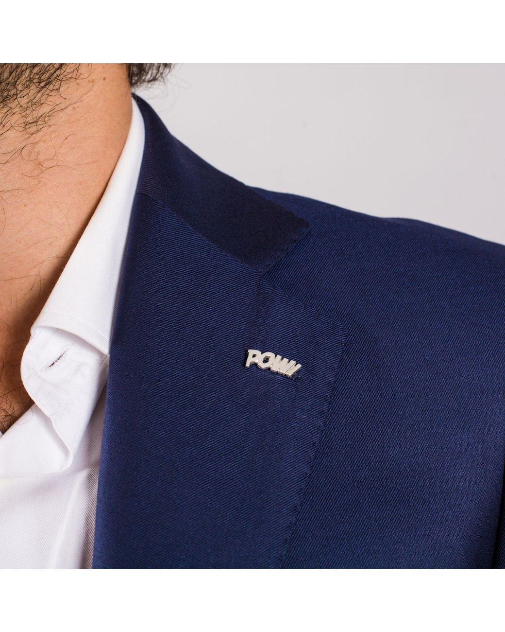 Edge Only White Pow Pin Sterling for men