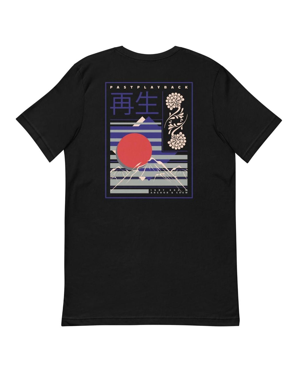 Anchor and Crew Black Ten Vhs Japan Era Organic Cotton T-Shirt for men