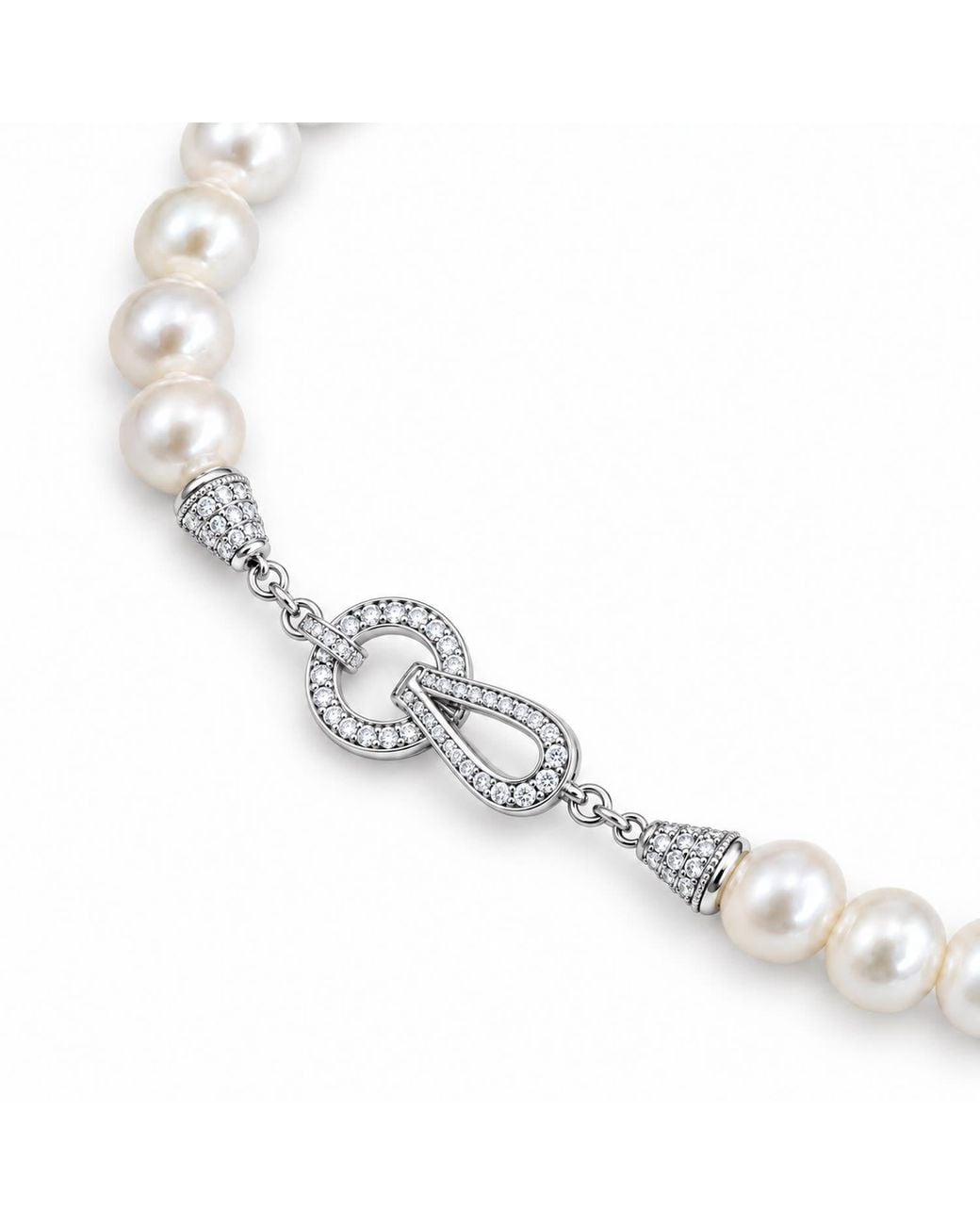 Ninemoo Étreinte De Perle Pearl Necklace in Metallic | Lyst