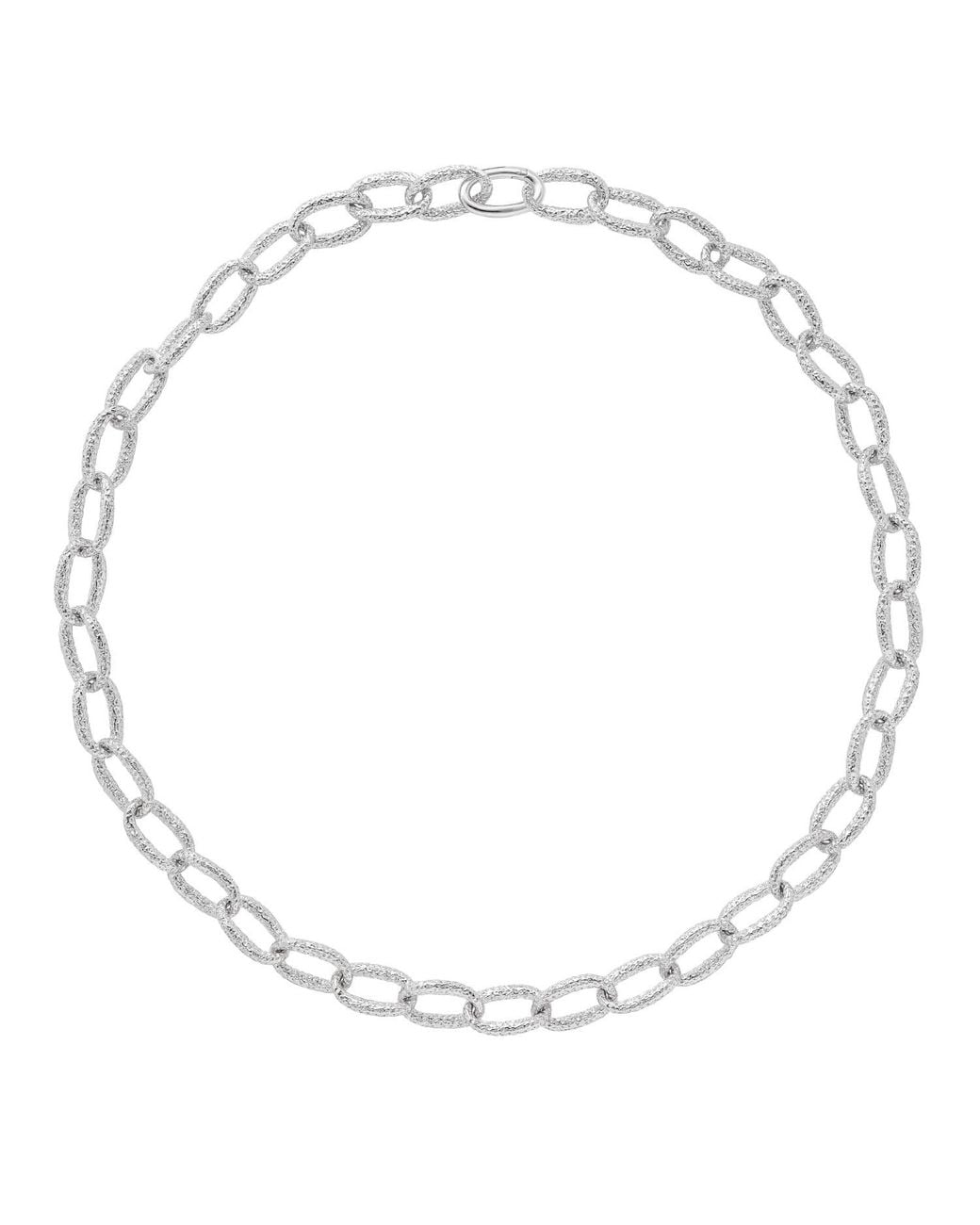 Lucy Quartermaine Metallic Solid Sterling Linked Hula Necklace