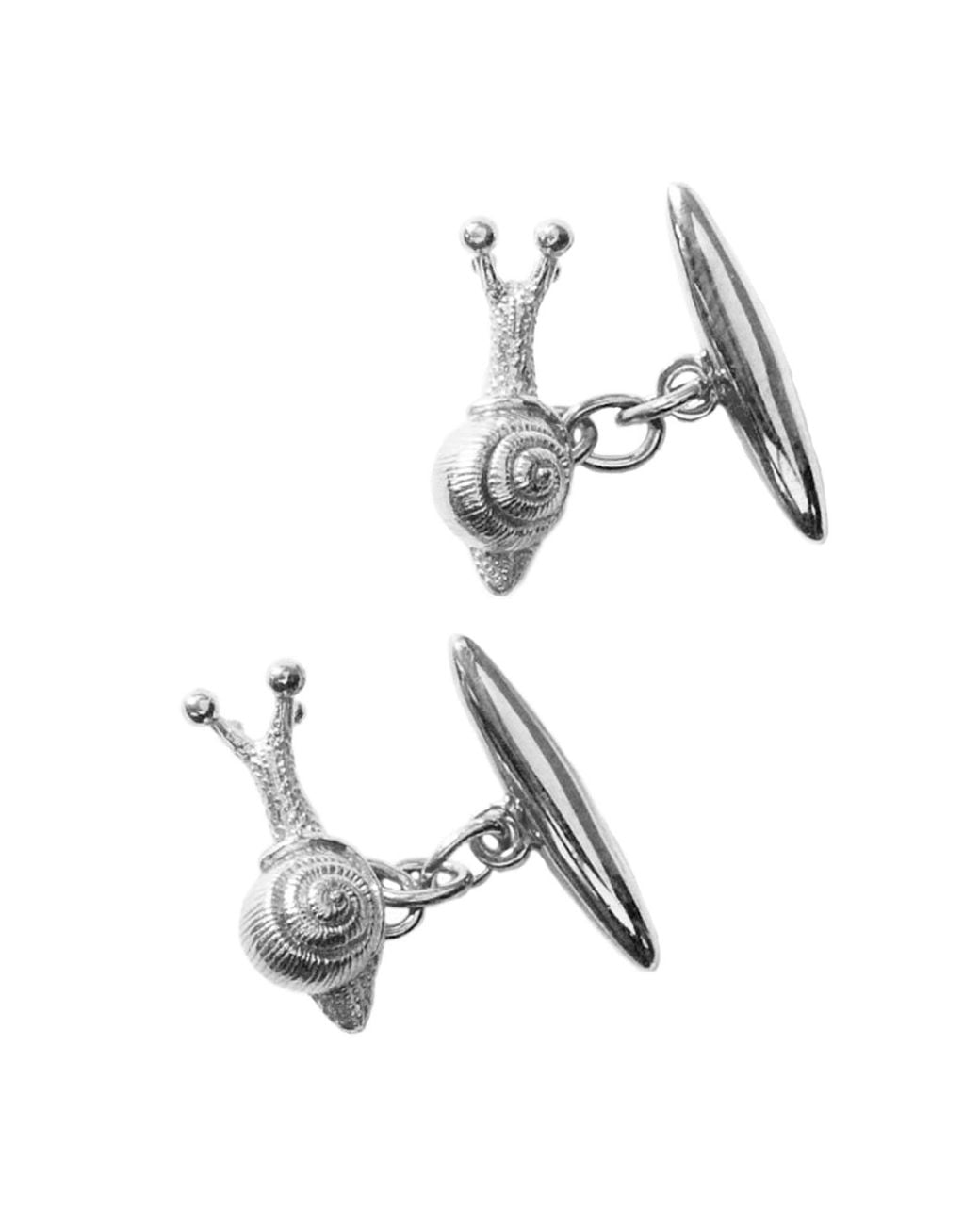 Lee Renee Metallic Baby Snail Cufflinks – for men