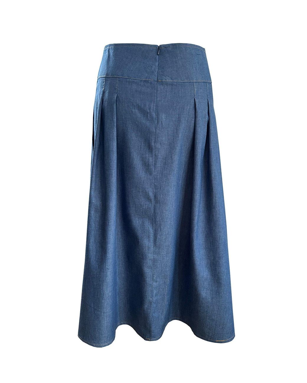 The Well Worn Blue The Dune Skirt – Chambray